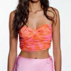 Zara Bright Tulle Corset Top